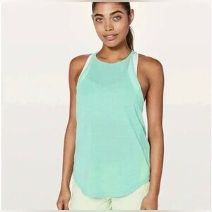NWT Lululemon Run Off-Route tank Women's size 8 turquoise Aqua Sleeveless Top